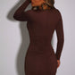 Francesca Mini Dress - Chocolate