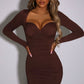 Francesca Mini Dress - Chocolate
