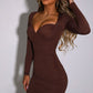 Francesca Mini Dress - Chocolate