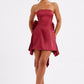 Freja Mini Dress - Burgundy