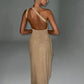 Genevieve Maxi Dress - Gold Sparkle