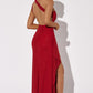 Genevieve Maxi Dress - Red Sparkle