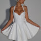 Georgette Mini Dress - Ivory