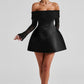 Georgianna Mini Dress - Black