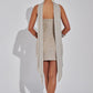 Ginni Mini Dress - Silver/Nude