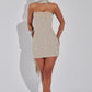 Ginni Mini Dress - Silver/Nude