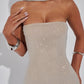 Ginni Mini Dress - Silver/Nude