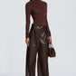 Glenda Pants - Plum Brown