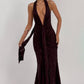 Guinevere Maxi Dress - Plum Brown