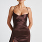 Helen Maxi Dress - Plum Brown