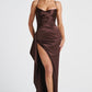 Helen Maxi Dress - Plum Brown
