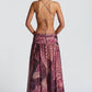 Indianna Maxi Dress - Magenta Orchid Print