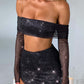 Jana Top - Black Sparkle