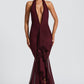 Janessa Maxi Dress - Cherry Lacquer