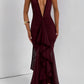 Janessa Maxi Dress - Cherry Lacquer