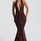 Janessa Maxi Dress - Plum Brown