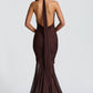 Janessa Maxi Dress - Plum Brown