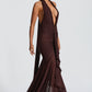 Janessa Maxi Dress - Plum Brown