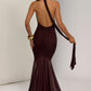Janessa Maxi Dress - Plum Brown