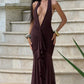 Janessa Maxi Dress - Plum Brown