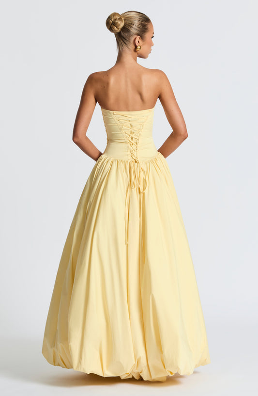 Jillian Maxi Dress - Lemon