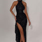 Joelle Maxi Dress - Black Sparkle