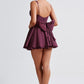 Josie Mini Dress - Cherry Lacquer
