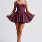 Josie Mini Dress - Cherry Lacquer