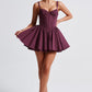 Josie Mini Dress - Cherry Lacquer