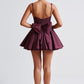 Josie Mini Dress - Cherry Lacquer