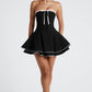 Juno Mini Dress - Black/White