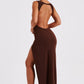 Kassandra Maxi Dress - Chocolate