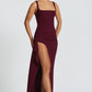 Katana Maxi Dress - Cherry Lacquer