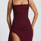 Katana Maxi Dress - Cherry Lacquer