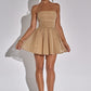 Katrina Mini Dress - Gold Sparkle