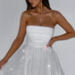 Katrina Mini Dress - Ivory Sparkle