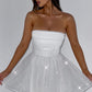 Katrina Mini Dress - Ivory Sparkle