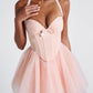 Keely Mini Dress - Soft Peach