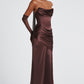 Kensington Maxi Dress - Plum Brown