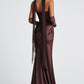 Kensington Maxi Dress - Plum Brown