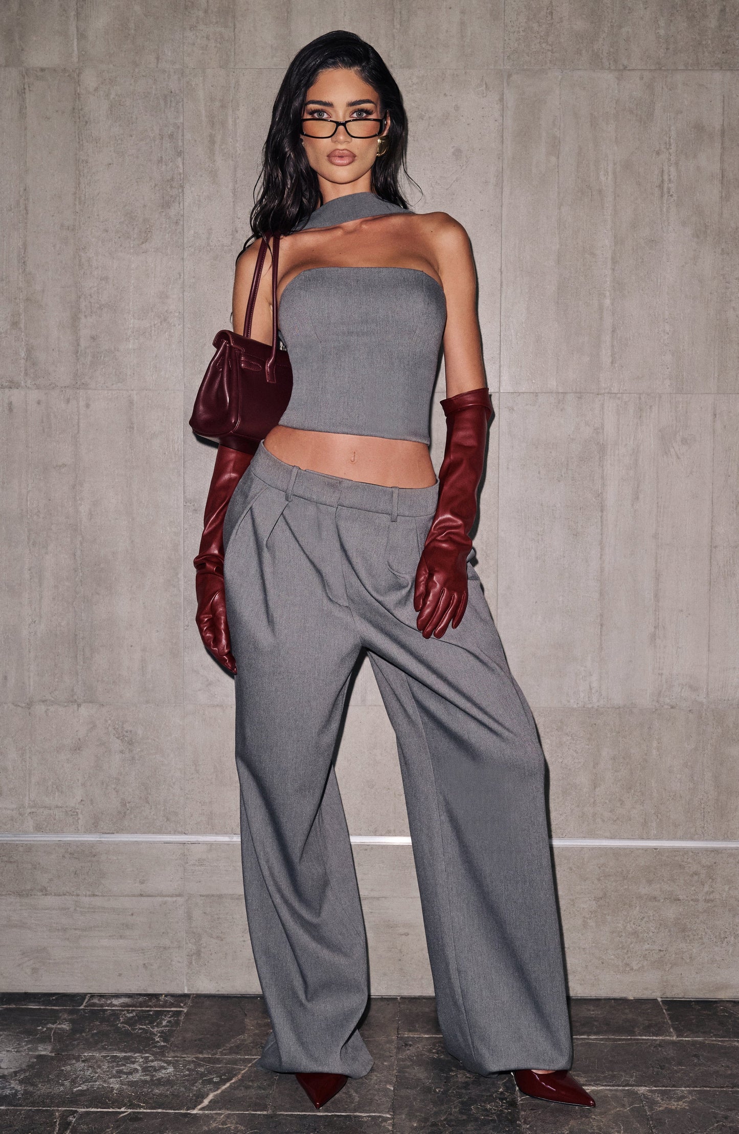 Kirsty Pants - Grey Marl