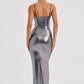 Kyranni Maxi Dress - Gunmetal