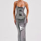 Kyranni Maxi Dress - Gunmetal