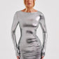 Kyranni Mini Dress - Gunmetal