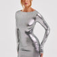 Kyranni Mini Dress - Gunmetal