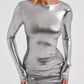 Kyranni Mini Dress - Gunmetal