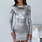 Kyranni Mini Dress - Gunmetal