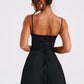 Lacey Mini Dress - Black