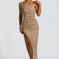 Laverna Midi Dress - Beige