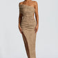 Laverna Midi Dress - Beige